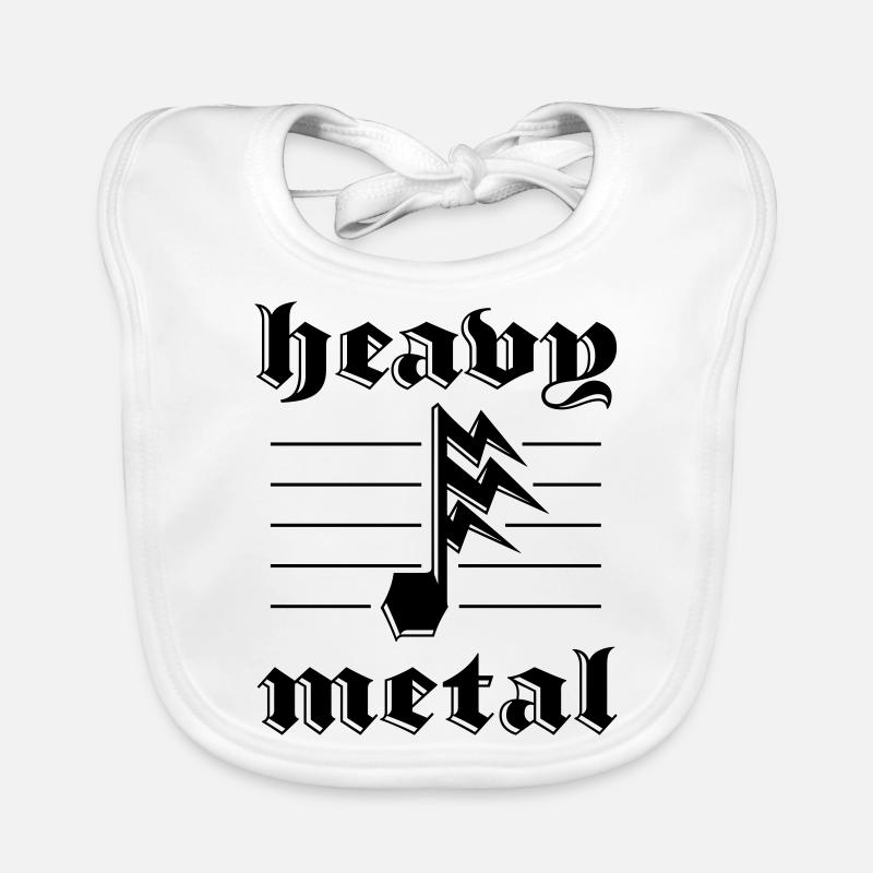 Heavy Metal Sticker Blitznote Baby Bio-Lätzchen