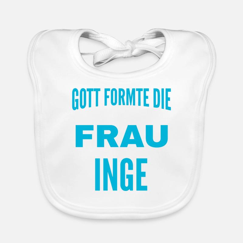 Inge Name Design Baby Bio-Lätzchen