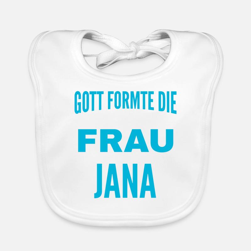 Conception du nom Jana Bavoir bio Bébé