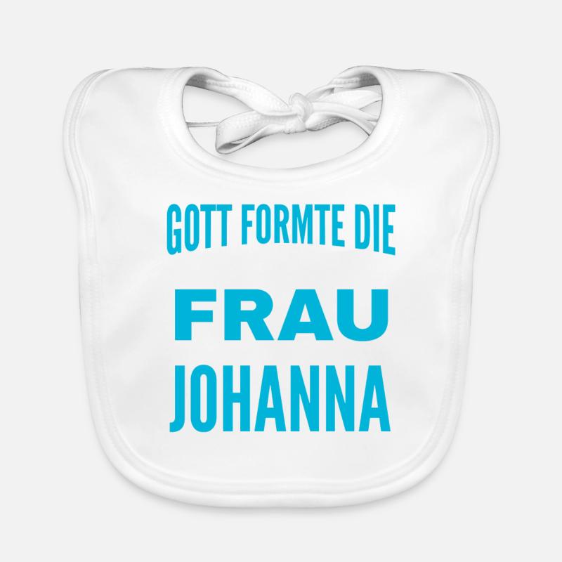 Johanna Name Design Baby Bio-Lätzchen