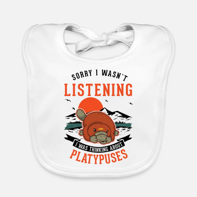 Schnabeltier Geschenkidee Platypus Baby Bio-Lätzchen
