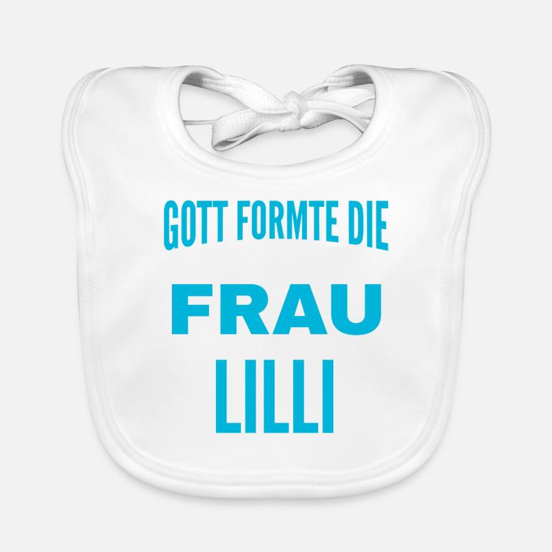 Conception du nom Lilli Bavoir bio Bébé