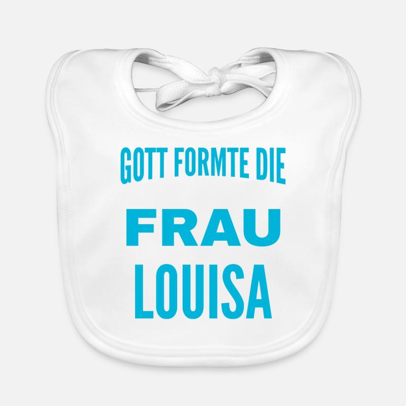 Conception du nom Louisa Bavoir bio Bébé
