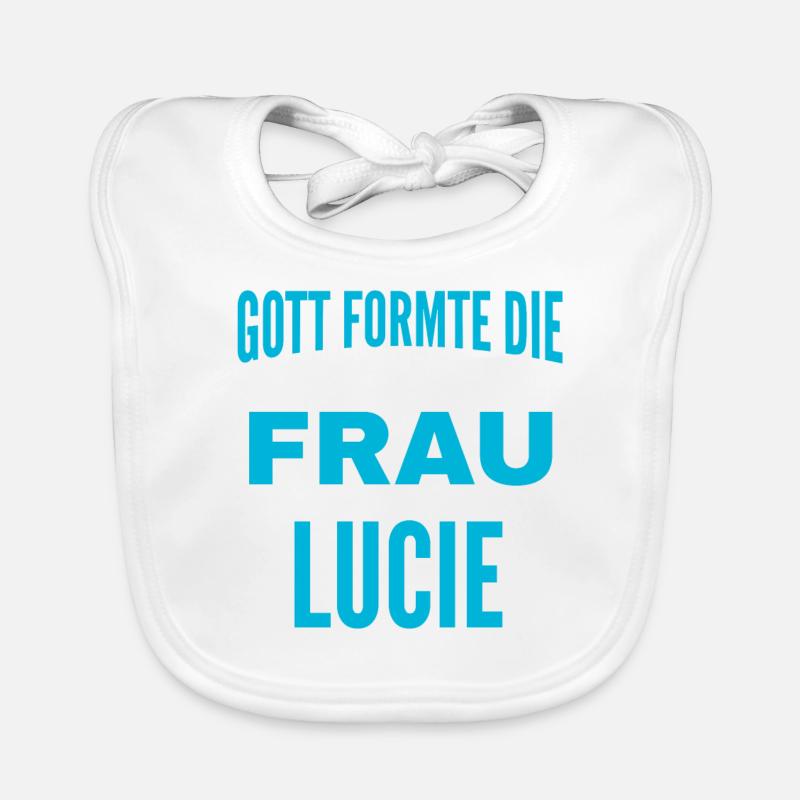 Lucie Nom Design Bavoir bio Bébé