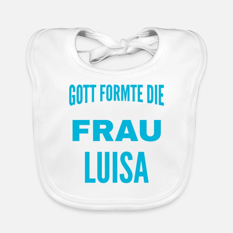 Luisa Name Design Organic Baby Bibs