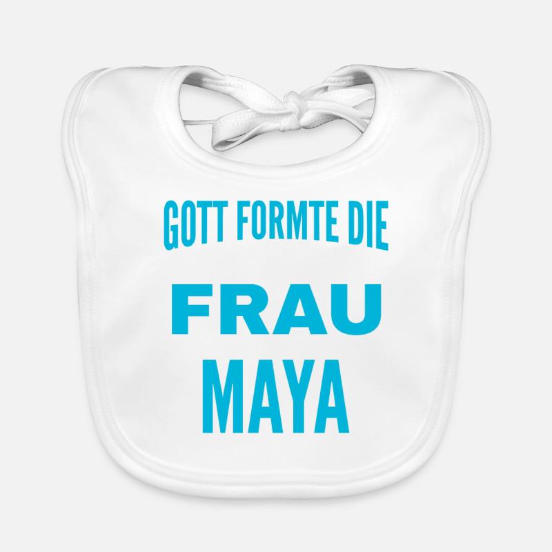 Conception du nom maya Bavoir bio Bébé