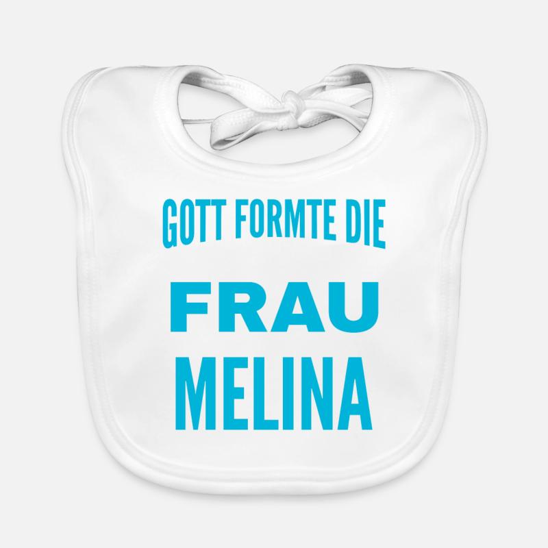 Melina Name Design Baby Bio-Lätzchen
