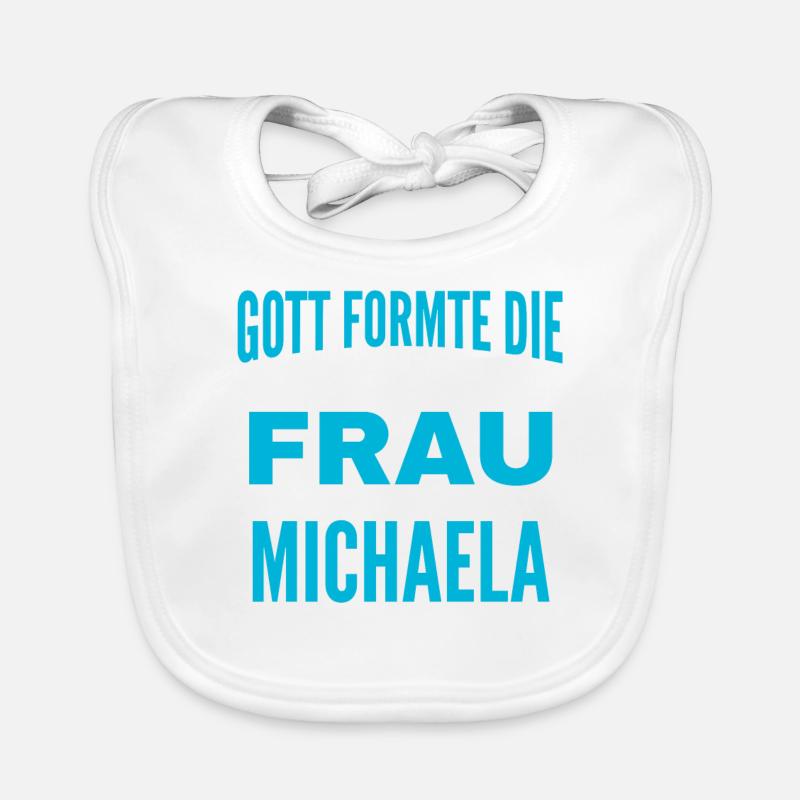 Michaela Name Design Baby Bio-Lätzchen