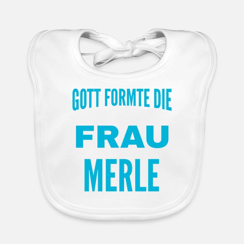 Conception du nom Merle Bavoir bio Bébé