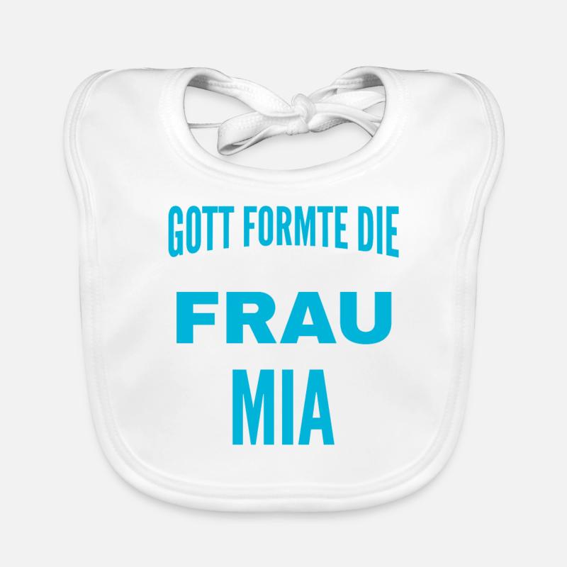 Conception du nom de Mia Bavoir bio Bébé