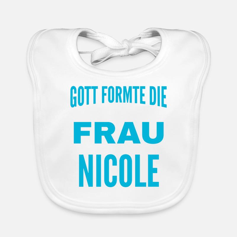 Nicole Name Design Baby Bio-Lätzchen