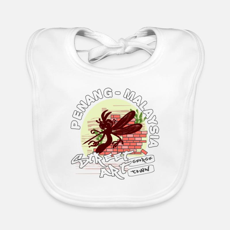 Mosquito Graffiti Organic Baby Bibs