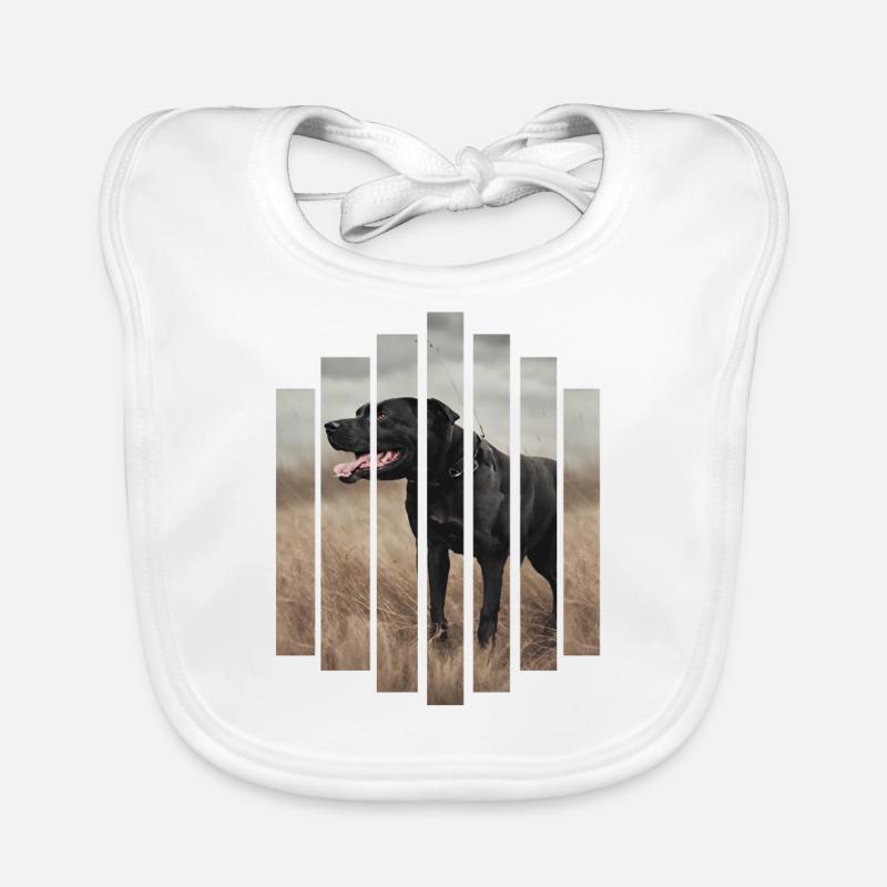 Cane Corso à rayures Bavoir bio Bébé