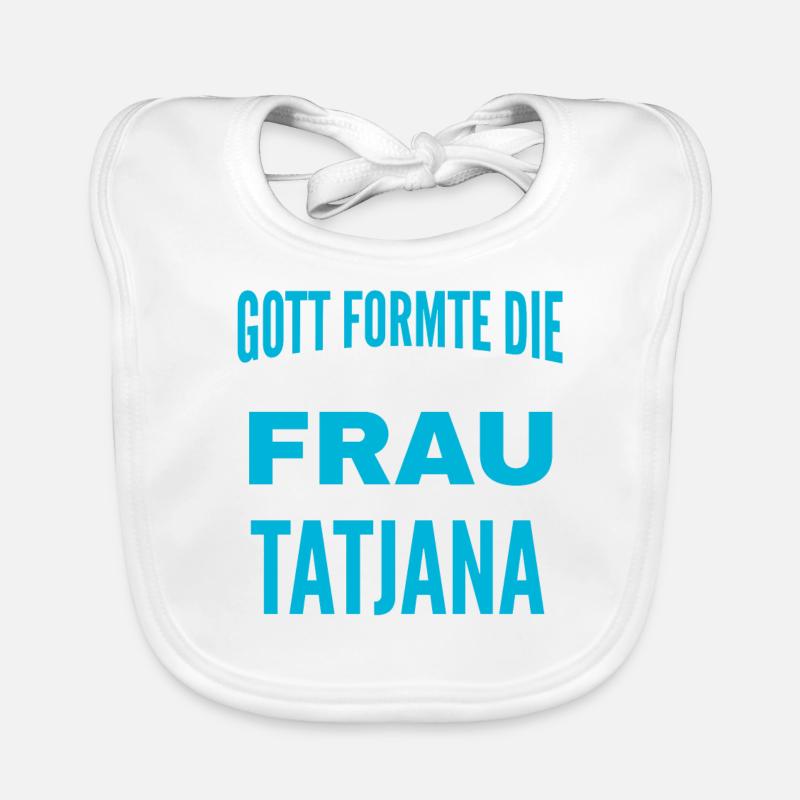 Tatjana Name Design Organic Baby Bibs