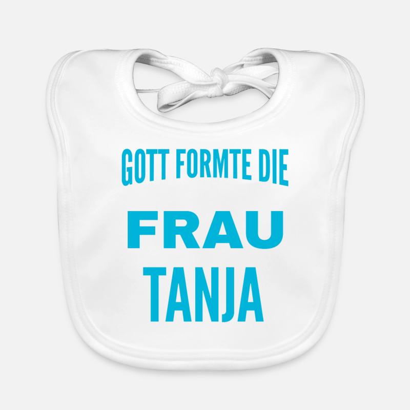 Tanja Name Design Baby Bio-Lätzchen