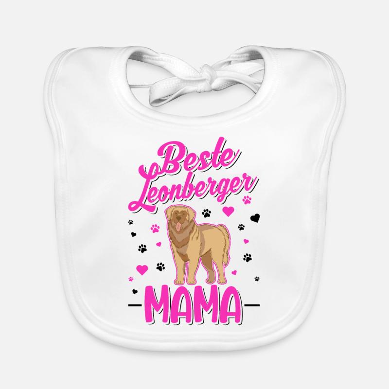 Beste Leonberger Mama Baby Bio-Lätzchen