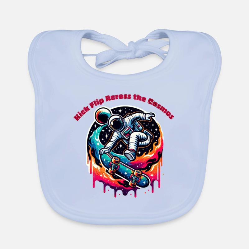 Kick flip à travers le cosmos Bavoir bio Bébé