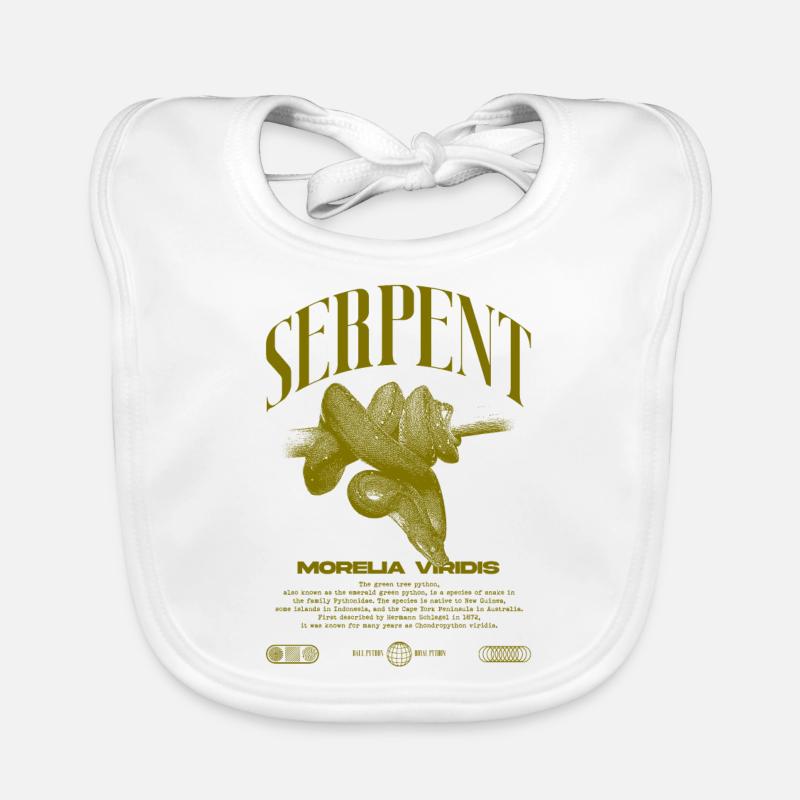 Grüner Baum Python Modern Reptile Keeper Streetwear Baby Bio-Lätzchen