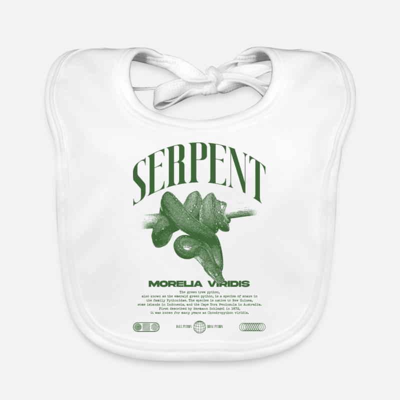 Grüner Baum Python Modern Reptile Keeper Streetwear Baby Bio-Lätzchen