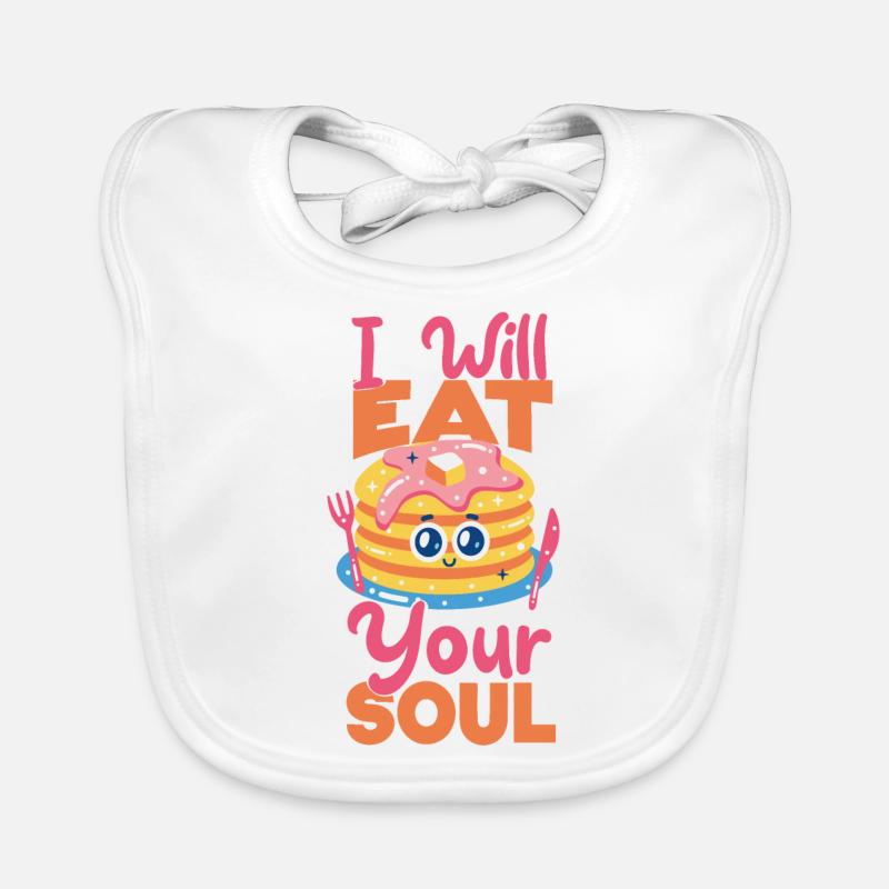 Pancake Lover Kids I Will Eat Your Baby Bio-Lätzchen
