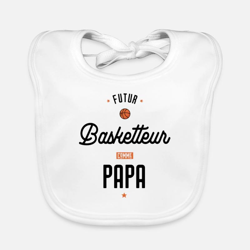 Futur basketteur comme papa Bavoir bio Bébé