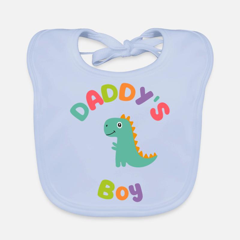 Daddys Boy Dino Organic Baby Bibs