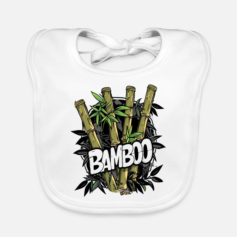 Bamboo forest, a forest full of bamboo Organic Baby Bibs