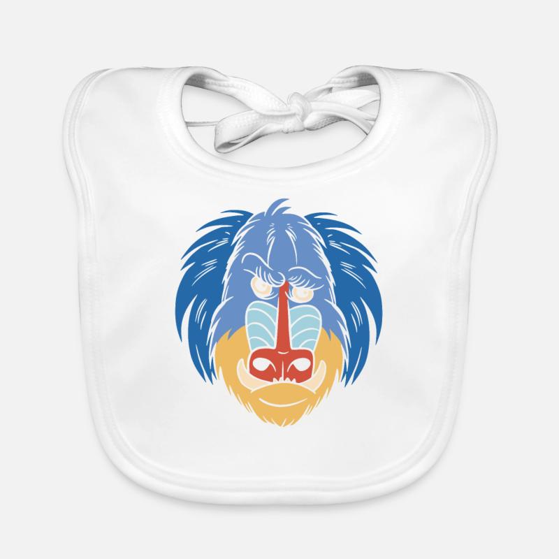 Gift for baboon lover Organic Baby Bibs