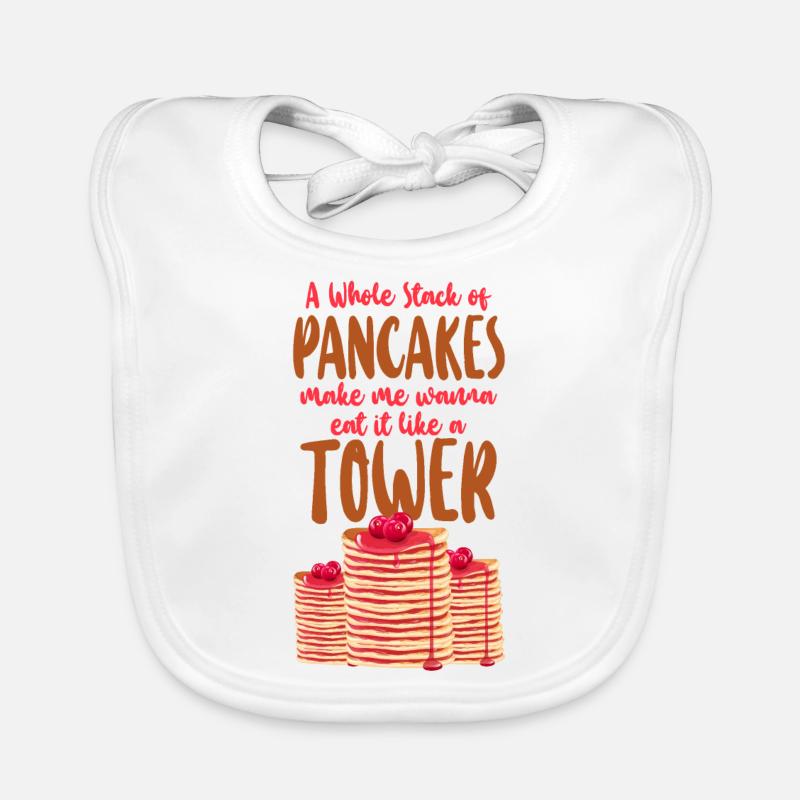 Pancake Lover Kids A Whole Stack Baby Bio-Lätzchen