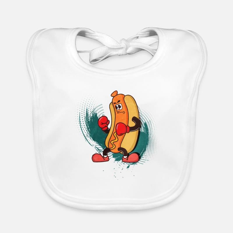Bratwurst als Geschenk Baby Bio-Lätzchen