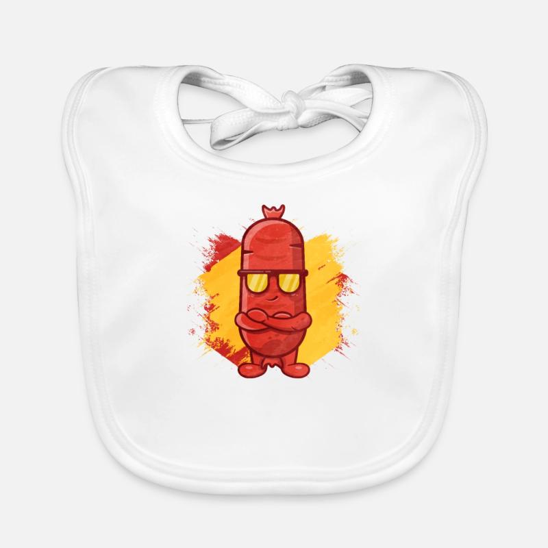 Bratwurst as a gift Organic Baby Bibs