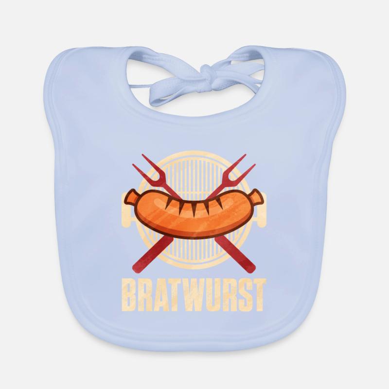 Bratwurst as a gift Organic Baby Bibs