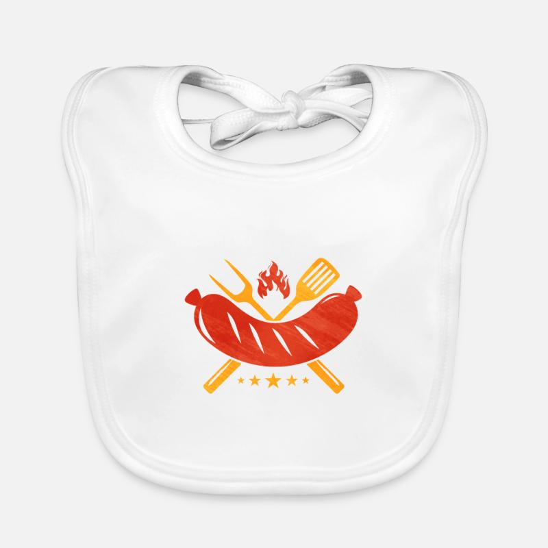 Bratwurst als Geschenk Baby Bio-Lätzchen