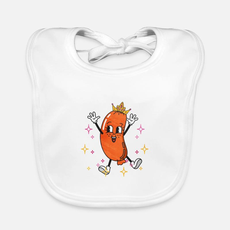 Bratwurst as a gift Organic Baby Bibs