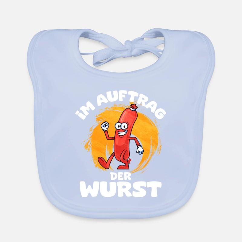Bratwurst as a gift Organic Baby Bibs
