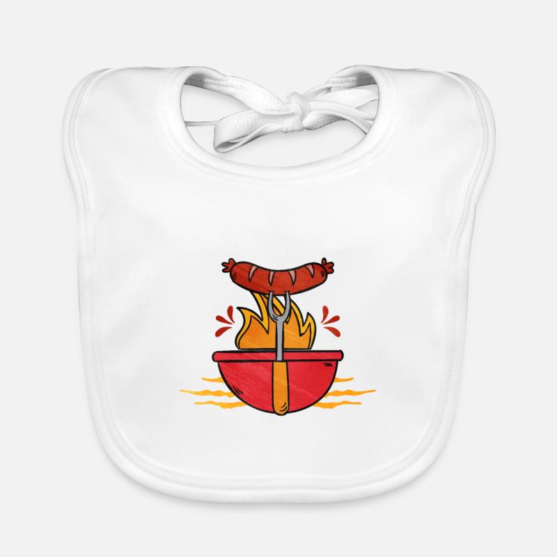 Bratwurst as a gift Organic Baby Bibs