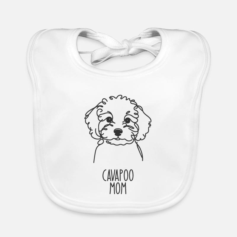 Maman au trait - Cavapoo Bavoir bio Bébé