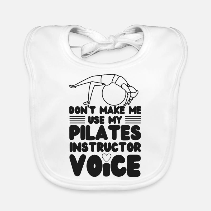 Instructeur de Pilates Professeur Don’t Bavoir bio Bébé
