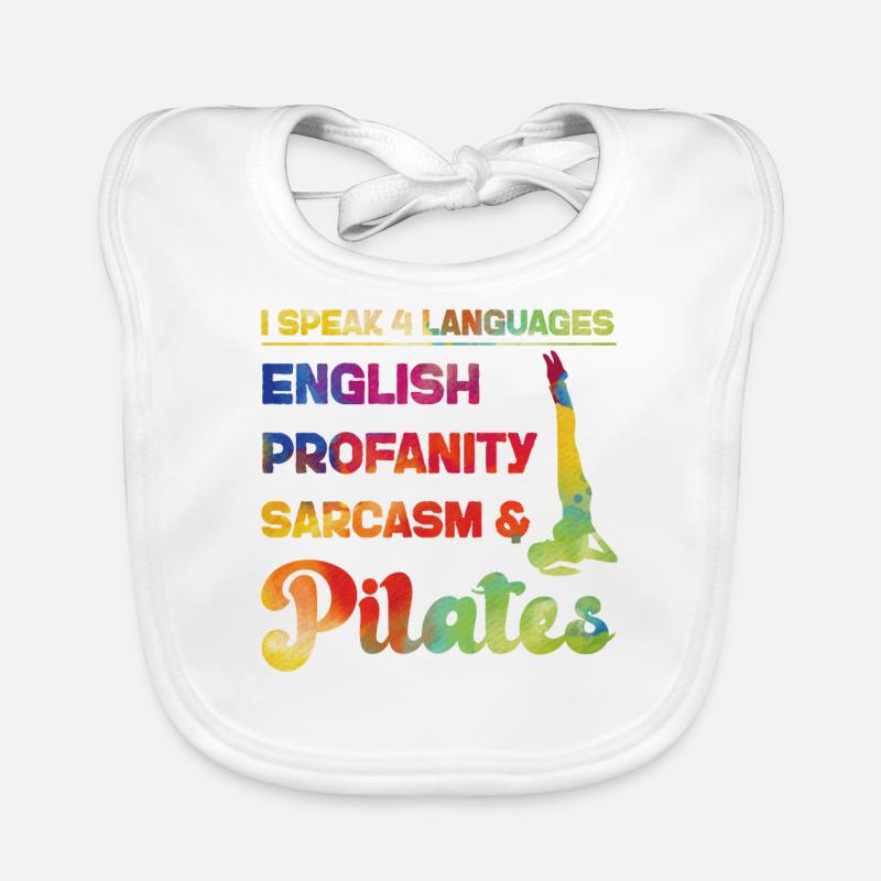 Pilates Instructor Teacher Baby Bio-Lätzchen