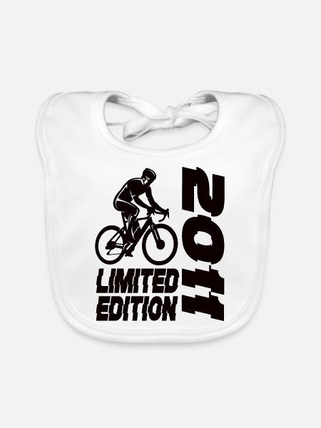 Limited Edition 2011 Limited Edition Fahrrad - Baby Bio-Lätzchen - Weiß
