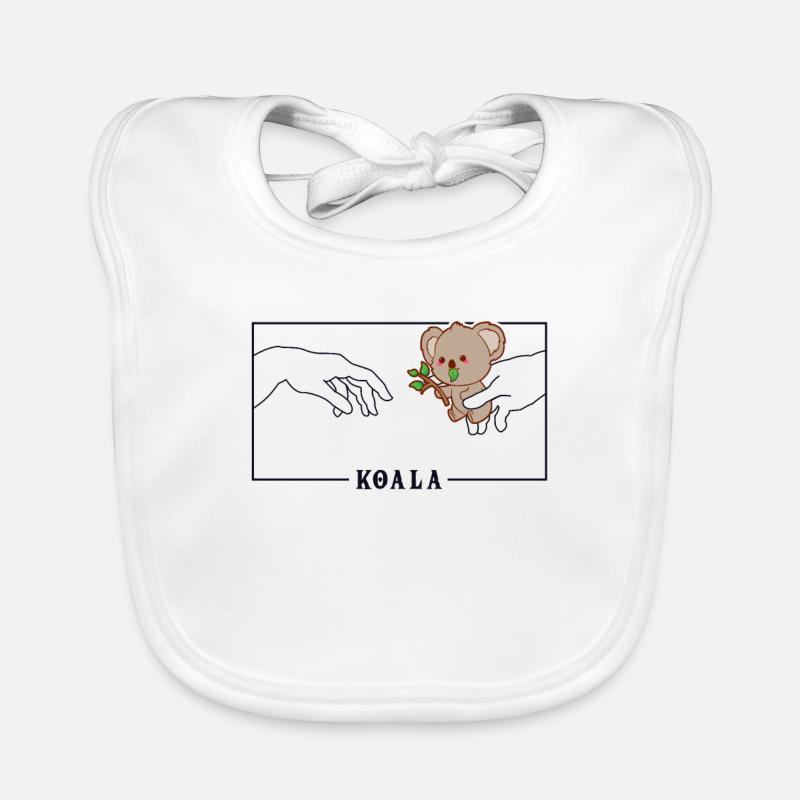 Michel-Ange Création d’Adam Koala Koalabear Bavoir bio Bébé