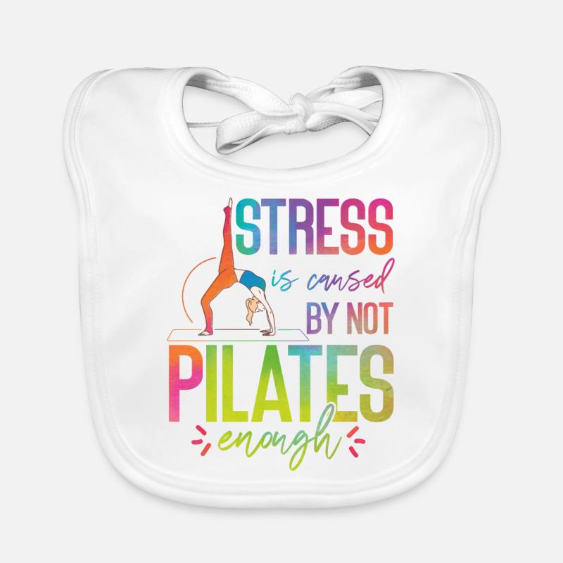 Pilates Instructor Teacher Baby Bio-Lätzchen