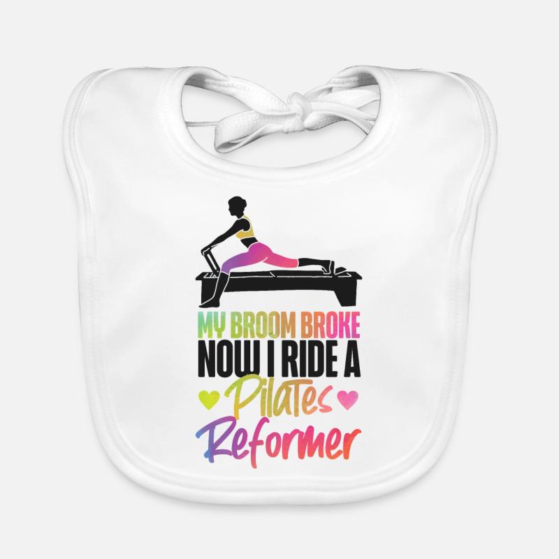 Pilates Instructor Teacher Baby Bio-Lätzchen