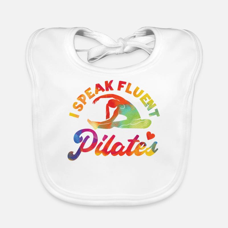 Pilates Instructor Teacher Baby Bio-Lätzchen