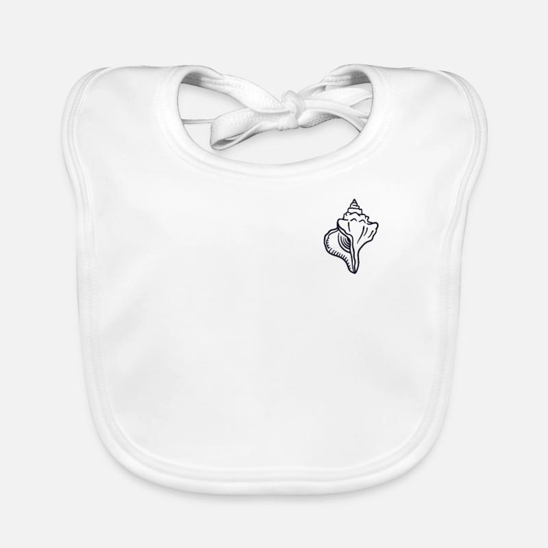 Logo Emblème Bivalvia Shell Shelling Bag Coquillage Bavoir bio Bébé