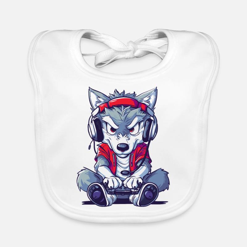 Jeu vidéo Wolf Bavoir bio Bébé