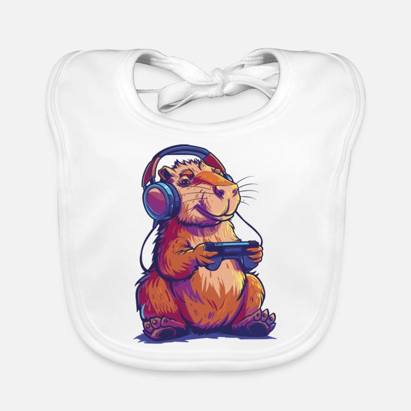 Jeu vidéo Capybara Bavoir bio Bébé