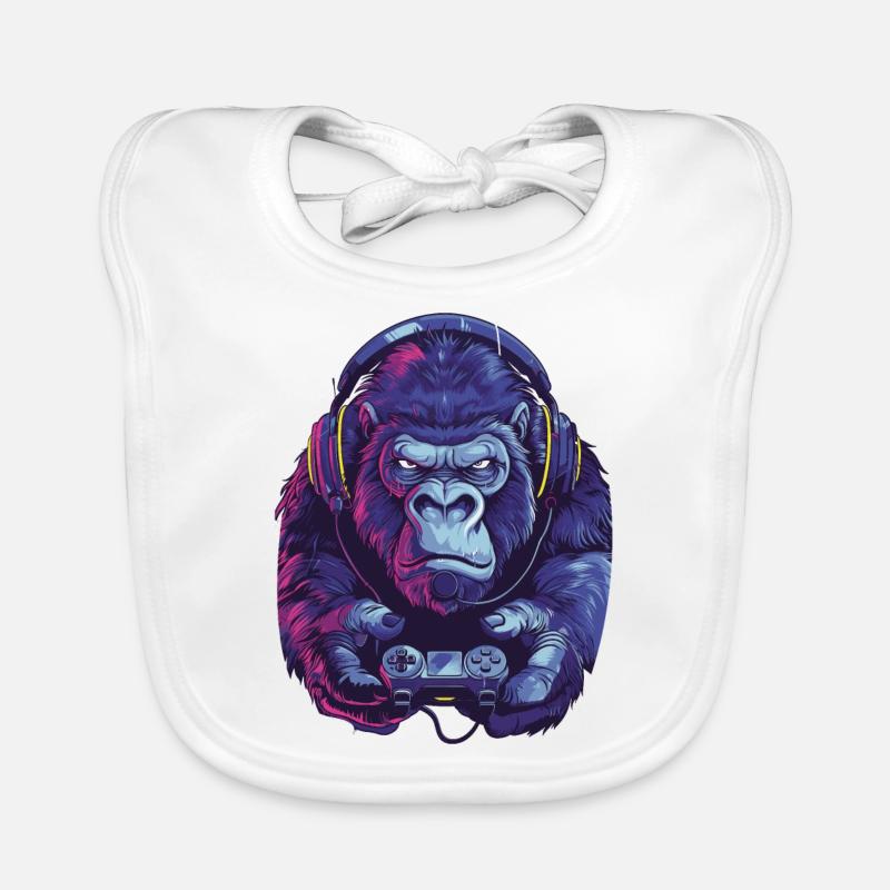Jeu vidéo Gorilla Bavoir bio Bébé