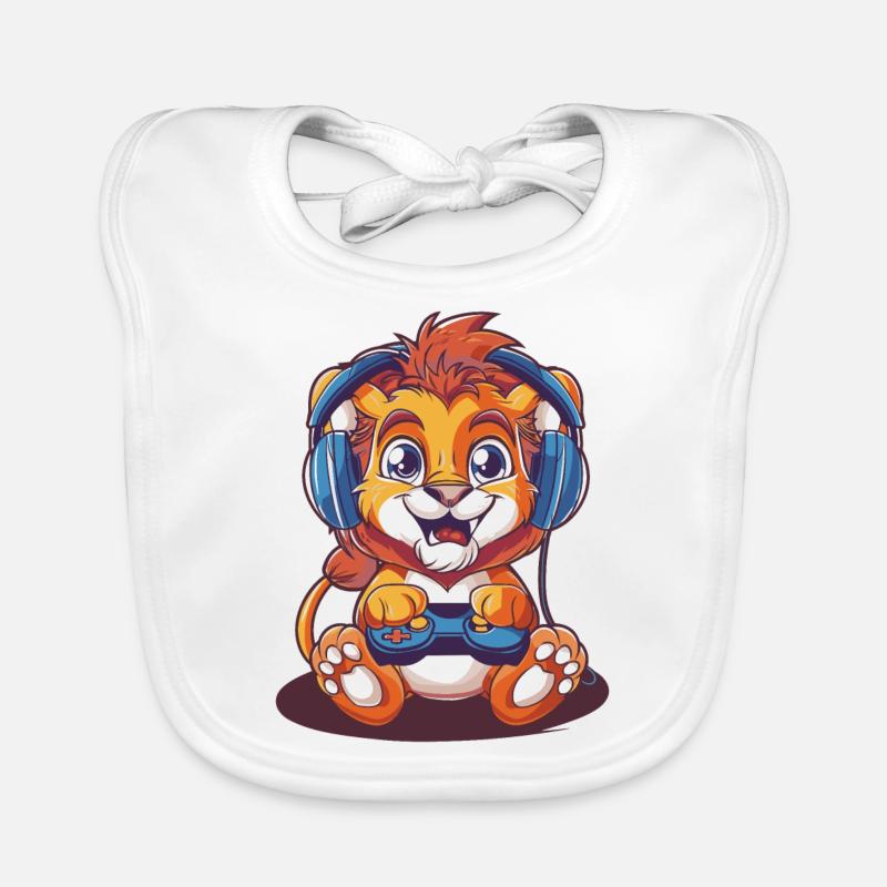 Jeu vidéo Lions Bavoir bio Bébé