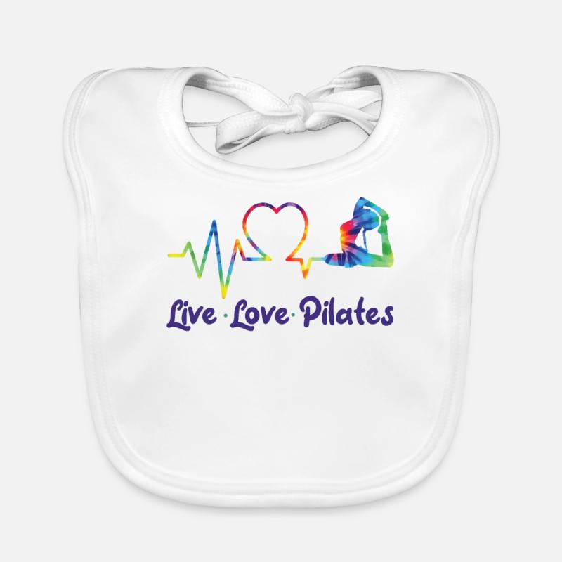 Pilates Instructor Teacher Baby Bio-Lätzchen